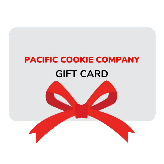 Pacific Cookie Company Digital Gift Card with a red bow