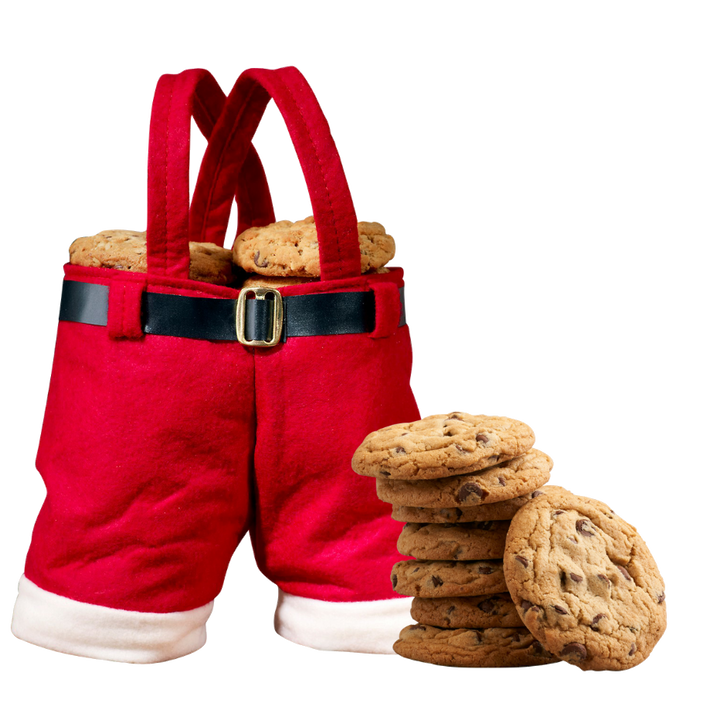 Adorable Santa Pants Cookie Gift Bag
