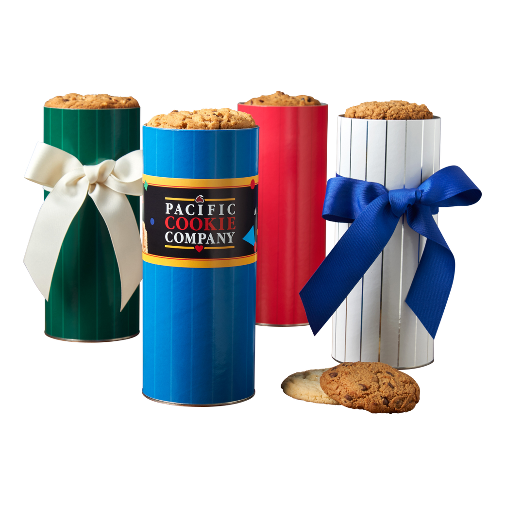 Pinstripe Cookie Gift Tower | Pacific Cookie Company